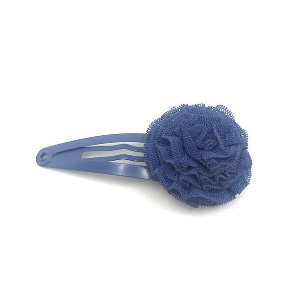 CLIPS-POMPON-TUL-AZUL-NOCHE CLIPS-POMPON-TUL-AZUL-NOCHE