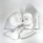 LAZO ELEGANT GRANDE EN BLANCO  CON GOMA
