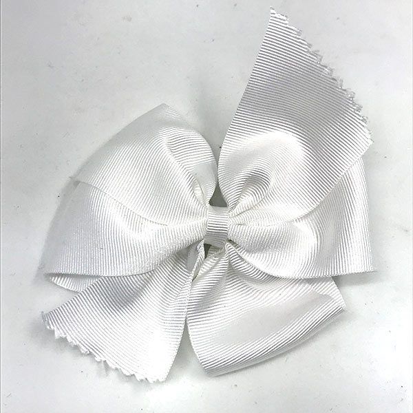 LAZO ELEGANT GRANDE EN BLANCO  CON GOMA