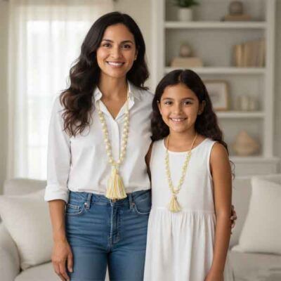 Collares mamá y niña modelo Andrea en madre e hija