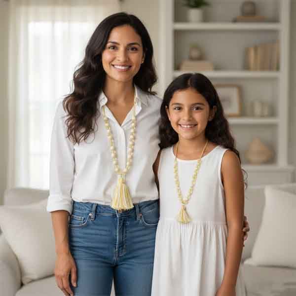 Collares mamá y niña modelo Andrea en madre e hija