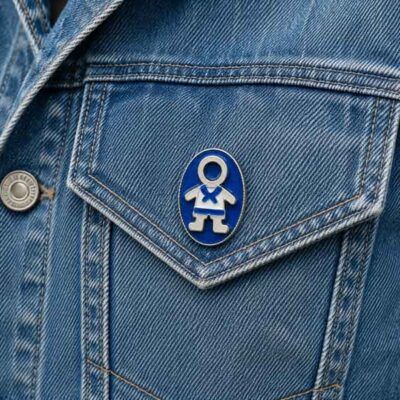 Broche Ejeánico pintado a mano | Diseño exclusivo Turquesa y Más - Imagen 4