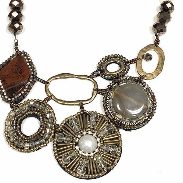 COLLAR TIQUE MARRON