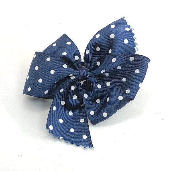 LAZO-ELEGANT-AZUL-MARINO-TOPOS-BLANCOS