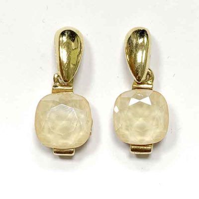 Pendientes Alya Beig chapados en oro