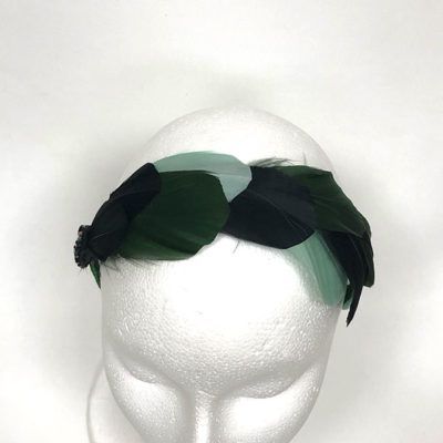 DIADEMA AURA DE PLUMAS CON APLICACION JOYA - Imagen 5