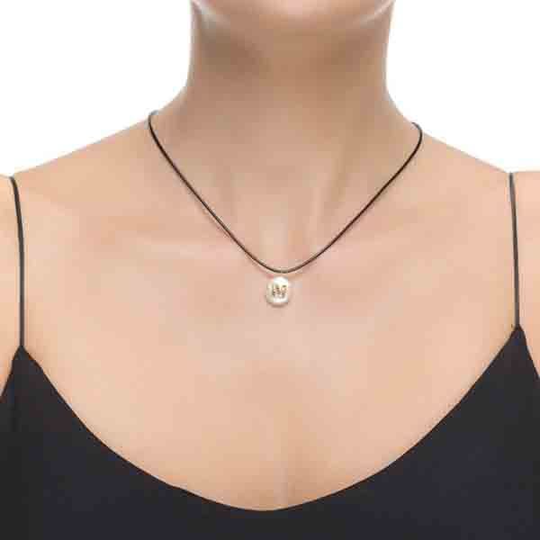 COLLAR N PERLA ZIRCONITAS