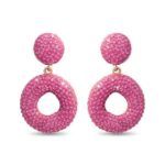 Pendientes Khisat Luxenter en color rosa