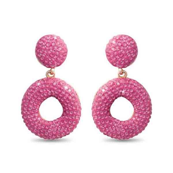 Pendientes Khisat Luxenter en color rosa