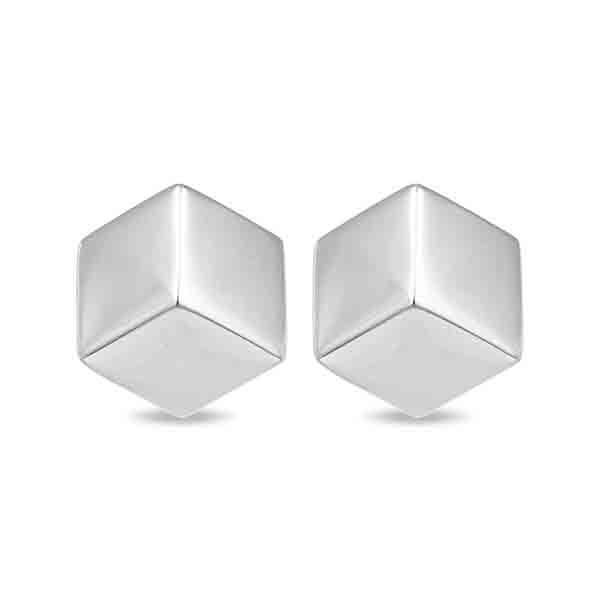 Pendientes Pria de plata de ley 925 con doble baño de rodio Luxenter