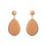 Pendientes Zhizo Luxenter en color mandarina