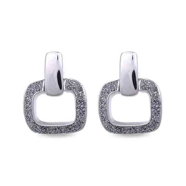 Pendientes Prida plata de ley con circonitas Luxenter