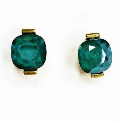 pendientes Fendy chapados en oro con cristal de swarovski