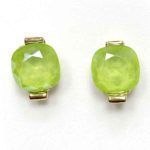 pendientes Fendy chapados en oro con cristal de swarovski