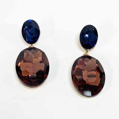 Pendientes vilma amatista oscuro