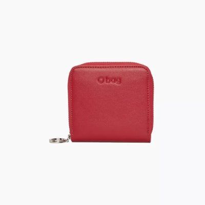 CARTERA PEQUEÑA OBAG WALLY BASILEA ROJO ESCARLATA