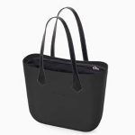 OBAG NEGRO BOLSA CHENILLA Y ASA PUNTA NEGRA