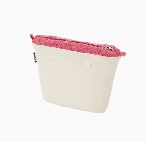 Bolsa interna O bag lana rizada fucsia
