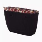 BOLSA INTERNA OBAG TERCIOPELO BURDEOS FLORES