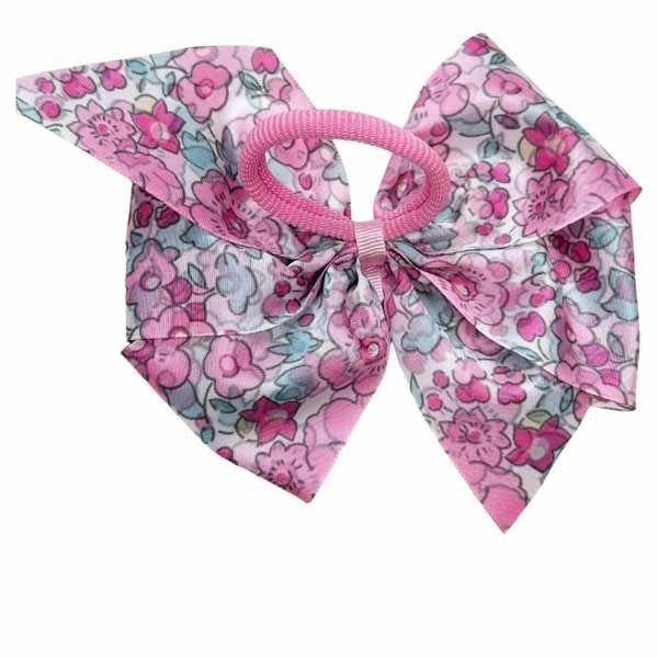 LAZO ELEGANT FLORES ROSAS CON GOMA