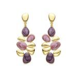 Pendientes Nortul acabado oro 18k