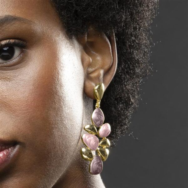 Pendientes Nortul acabado oro 18k