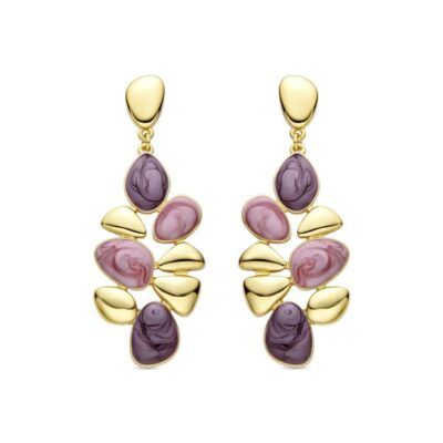 Pendientes Nortul acabado oro 18k