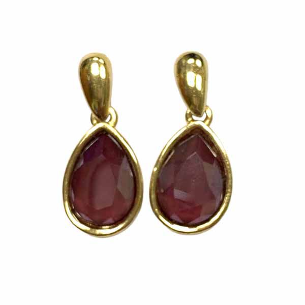 Pendientes Antonella burdeos