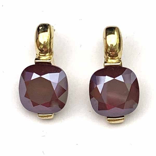 Pendientes Elina burdeos