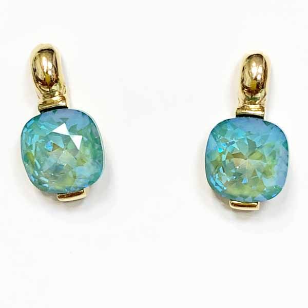 Pendientes Elina verde claro boreal