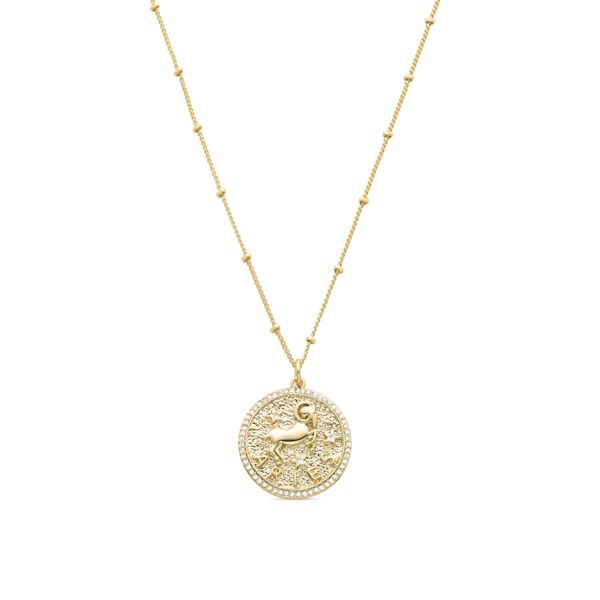 Collar Dorado con zirconitas Aries