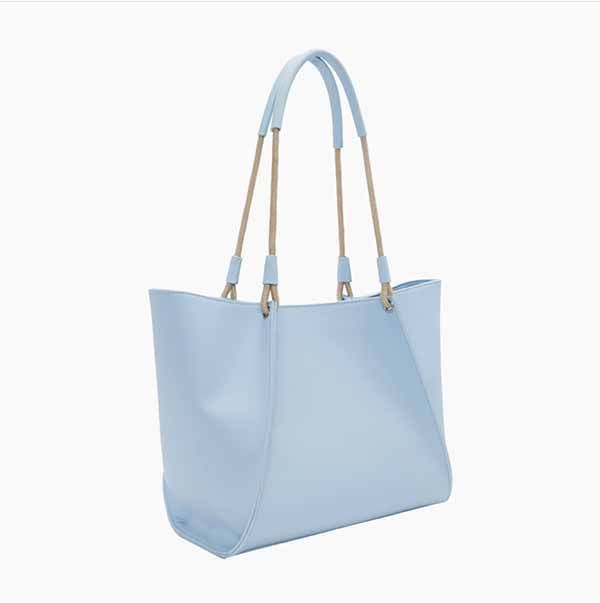 Bolso O bag California sky blue reverso