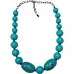 Collar Nefertari elegancia atemporal en vibrante turquesa