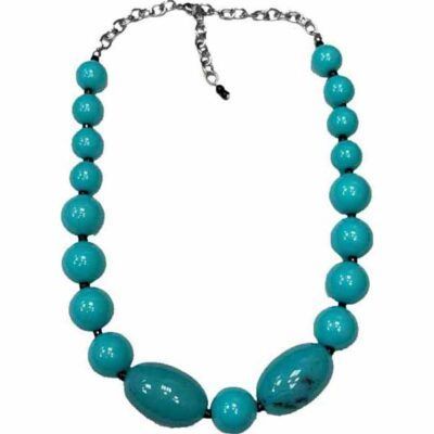 Collar Nefertari elegancia atemporal en vibrante turquesa