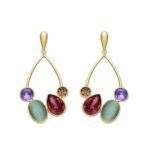 Pendientes Mortha acabados en oro amarillo 18K