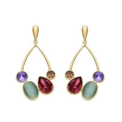Pendientes Mortha acabados en oro amarillo 18K
