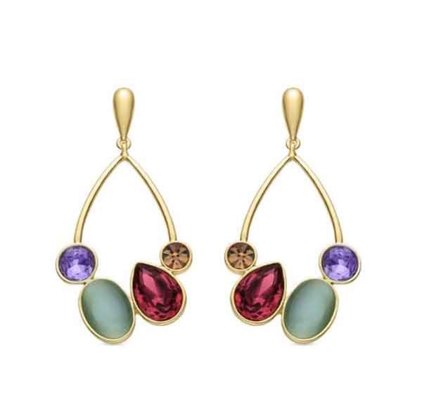 Pendientes Mortha acabados en oro amarillo 18K Pendientes Mortha acabados en oro amarillo 18K