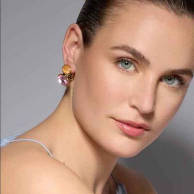 Pendientes Sigro Cristal Morado 2