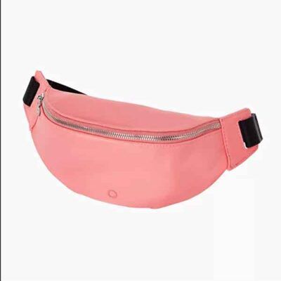 bolso O bag Denver rosa, riñonera compacta y ligera