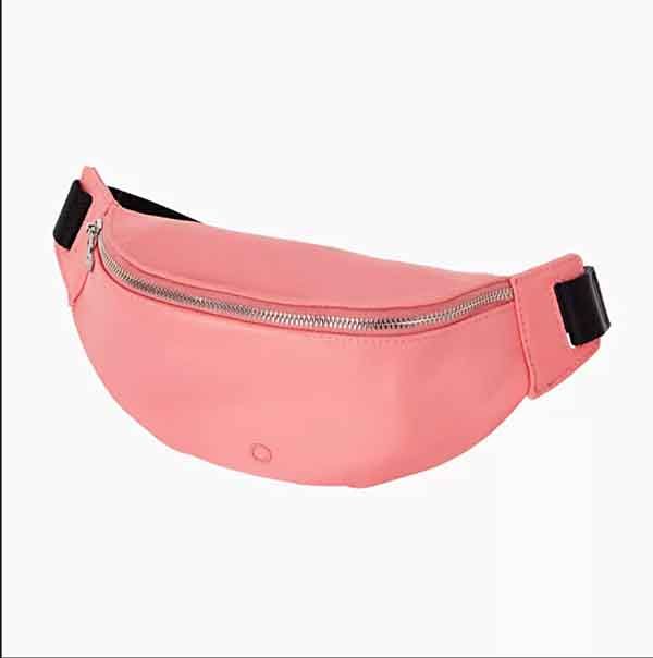 bolso O bag Denver rosa, riñonera compacta y ligera