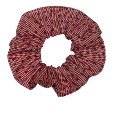 scrunchie L rojo y marino