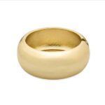 pulsera ancha rígida con acabado en oro amarillo de 18k – diseño Luxenter línea África