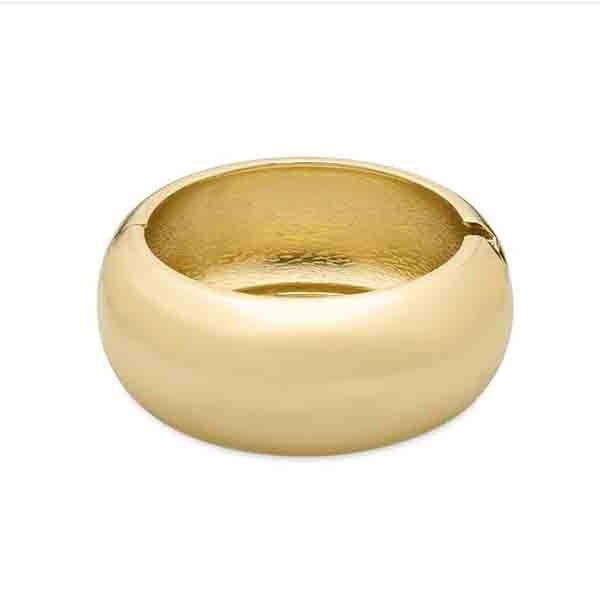pulsera ancha rígida con acabado en oro amarillo de 18k – diseño Luxenter línea África pulsera ancha rígida con acabado en oro amarillo de 18k – diseño Luxenter línea África