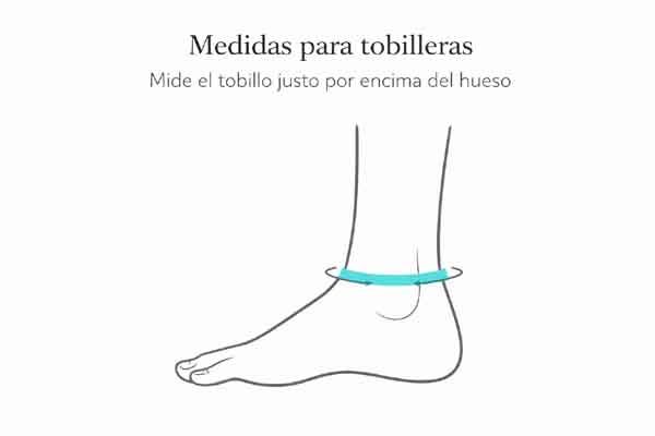 Medidas de tobilleras – Guía Turquesa y Más Guía de medidas para tobilleras: cómo medir el tobillo correctamente