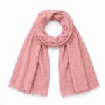 Foulard ligero de viscosa color rosa viejo