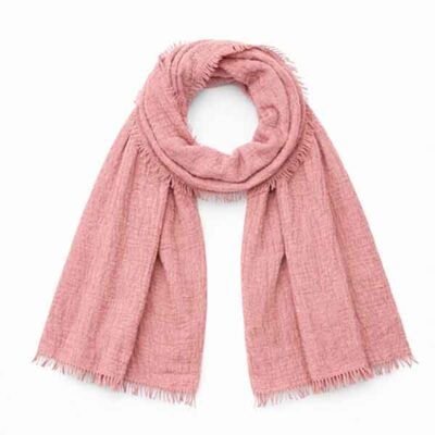Foulard ligero de viscosa color rosa viejo