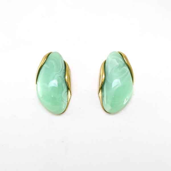 Pendientes Valentina verde agua Pendientes Valentina verde agua de acero y resina