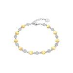 Pulsera Lisdra bicolor de Luxenter en plata de ley y circonitas