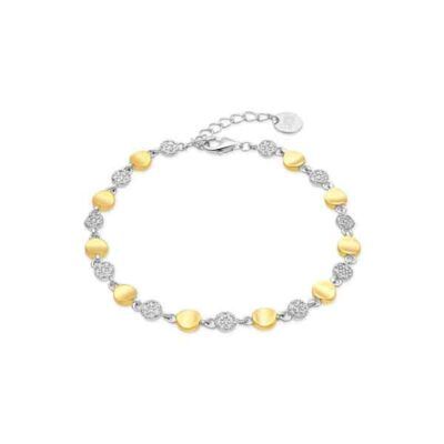 Pulsera Lisdra bicolor de Luxenter en plata de ley y circonitas