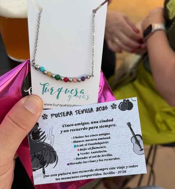 Pulsera personalizada con historia y tarjeta de significado